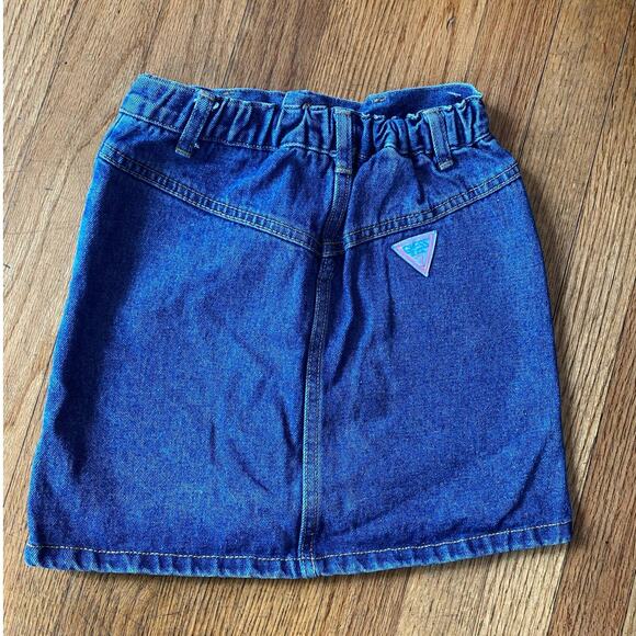 Vintage GUESS Denim Kids Skirt Made in USA 6y 100% Cotton Style E01050 - Picture 10 of 10